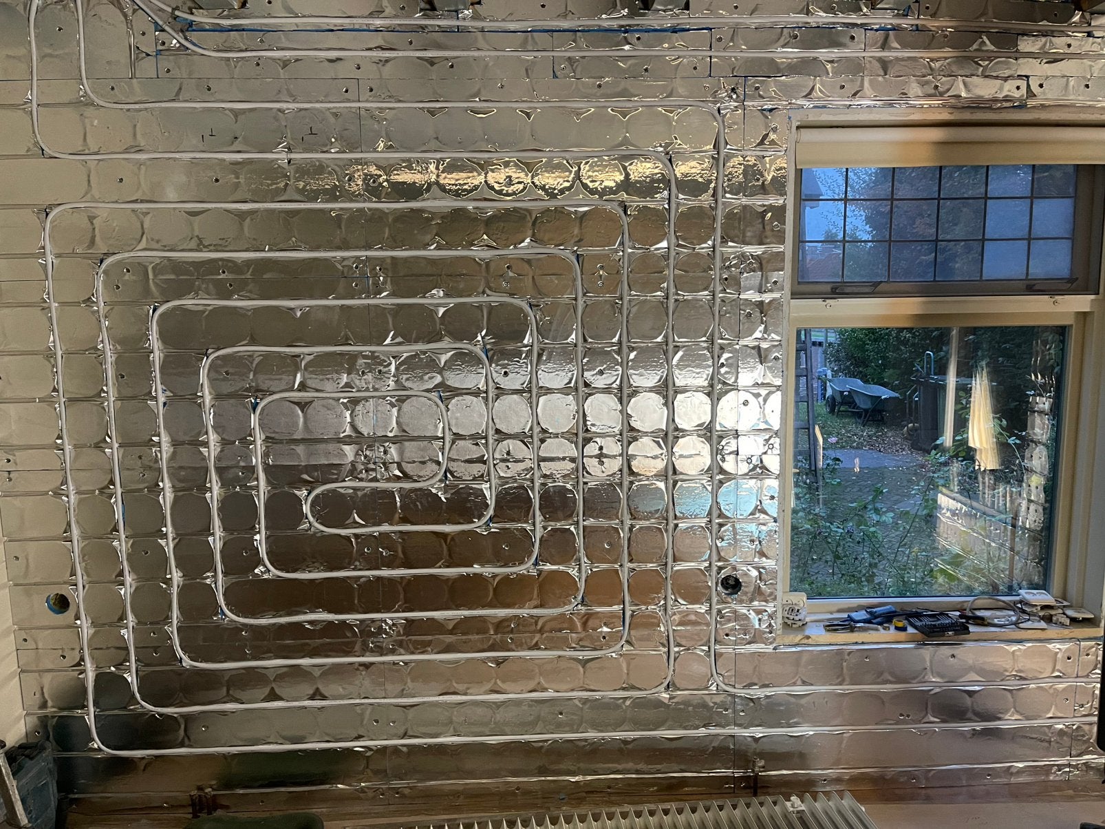 Wandverwarming nu tbv buis 16 mm H.O.H 15 cm nu € 16,50 m2, Overige typen, Nieuw, Minder dan 60 cm, Ophalen of Verzenden
