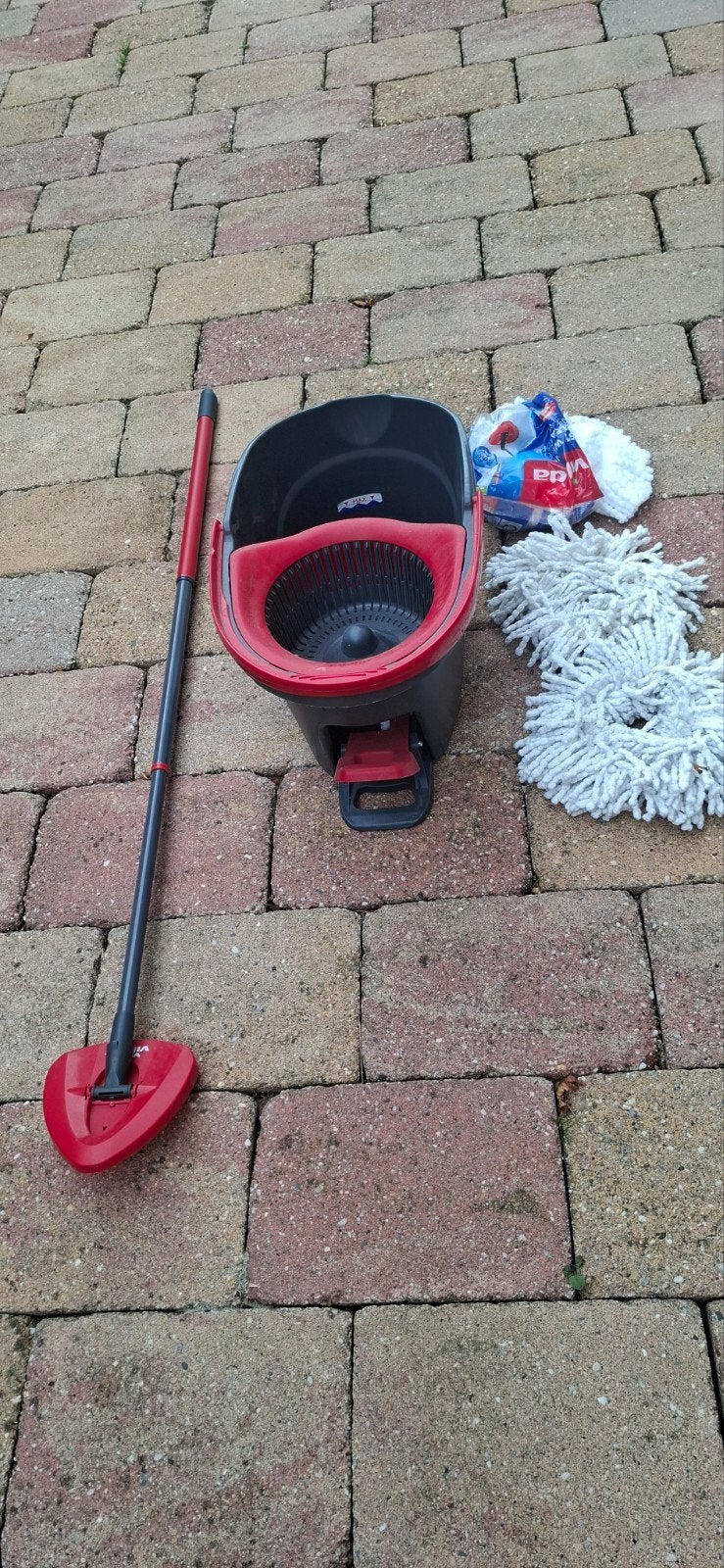 ⁠Vileda Turbo / EasyWring & Clean emmer met voetpedaal en ce, Ophalen of Verzenden, Dweilemmer, -bak, of -wagen