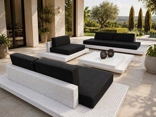 MEGA UITVERKOOP DESIGN LOUNGESETS alle combinaties/kleuren, Kunststof, Meer dan 8 zitplaatsen, Nieuw, Ophalen of Verzenden