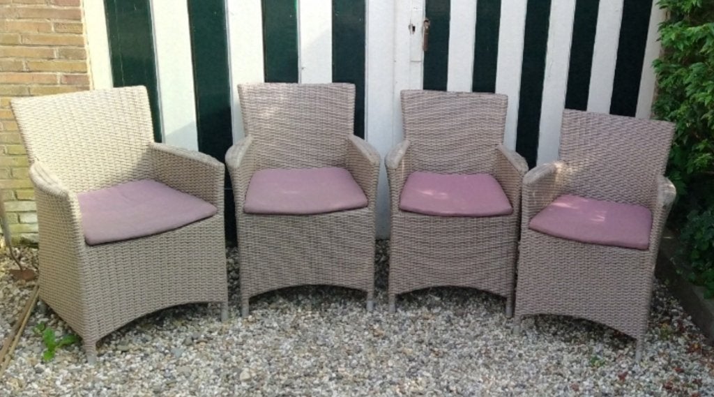 Stoelen voor in de serre, Ophalen, Gebruikt, Riet of Rotan, Vier