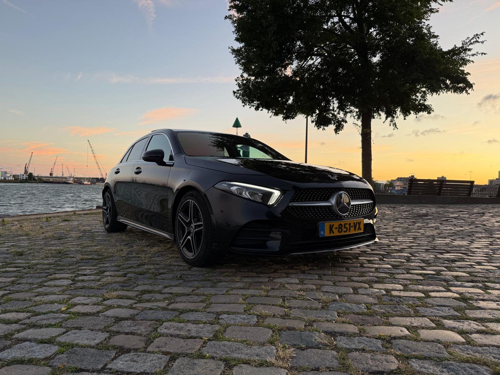 !!Dikke!! Mercedes-Benz A-Klasse A180d  Zwart, Auto's, 1345 kg, 4 cilinders, Zwart, Leder
