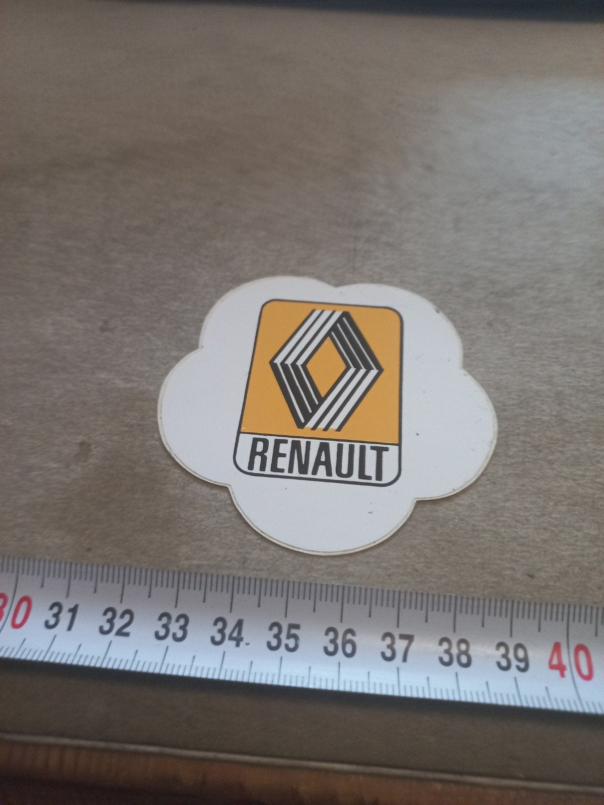 Vintage Renault Logo Sticker - Zeldzaam Verzamelobject, Ophalen of Verzenden