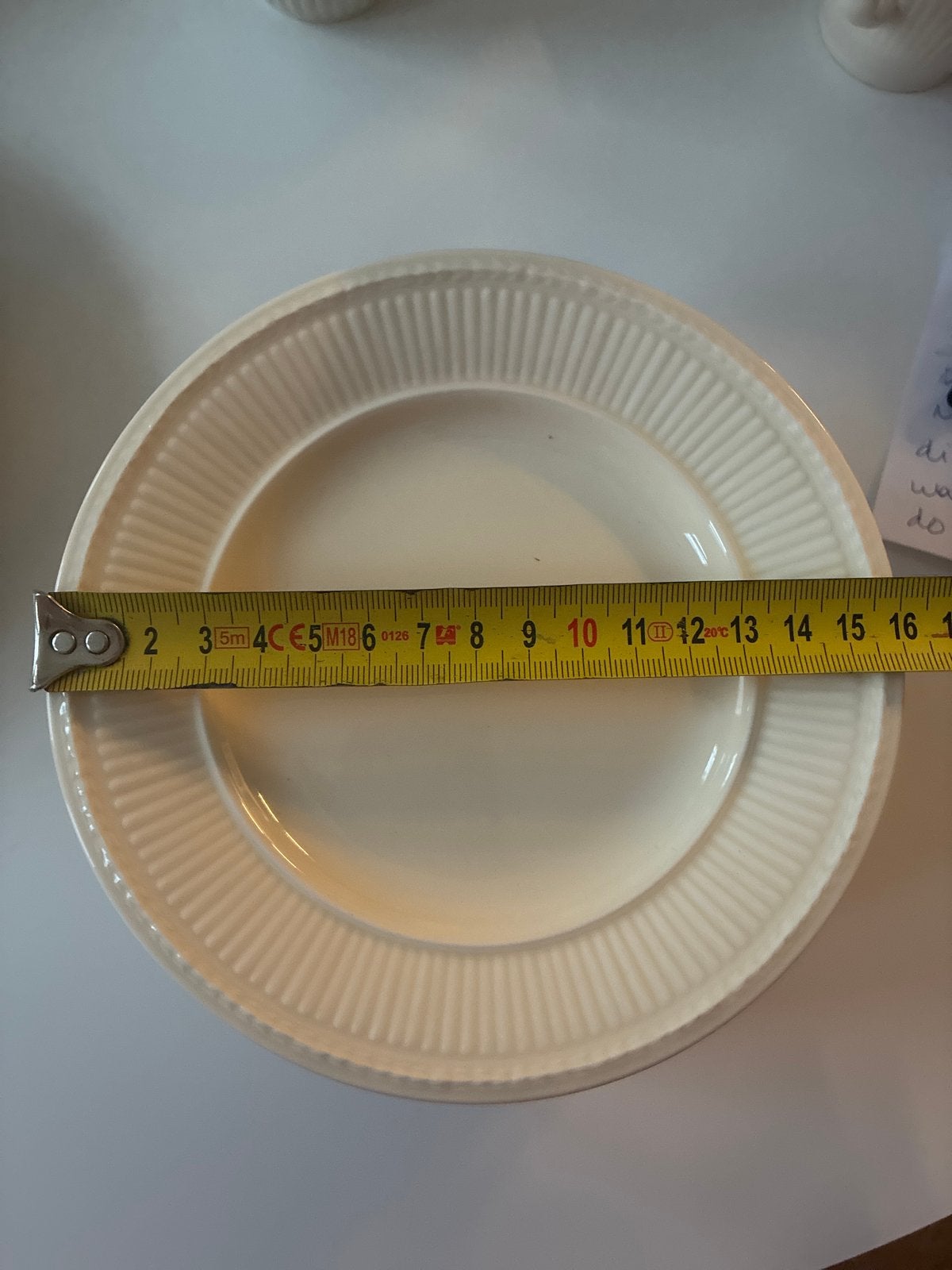 Wedgwood Edme gebaksbordje 16 cm (10x) - Zo goed als nieuw, Ophalen of Verzenden, Zo goed als nieuw, Bord(en), Wedgwood
