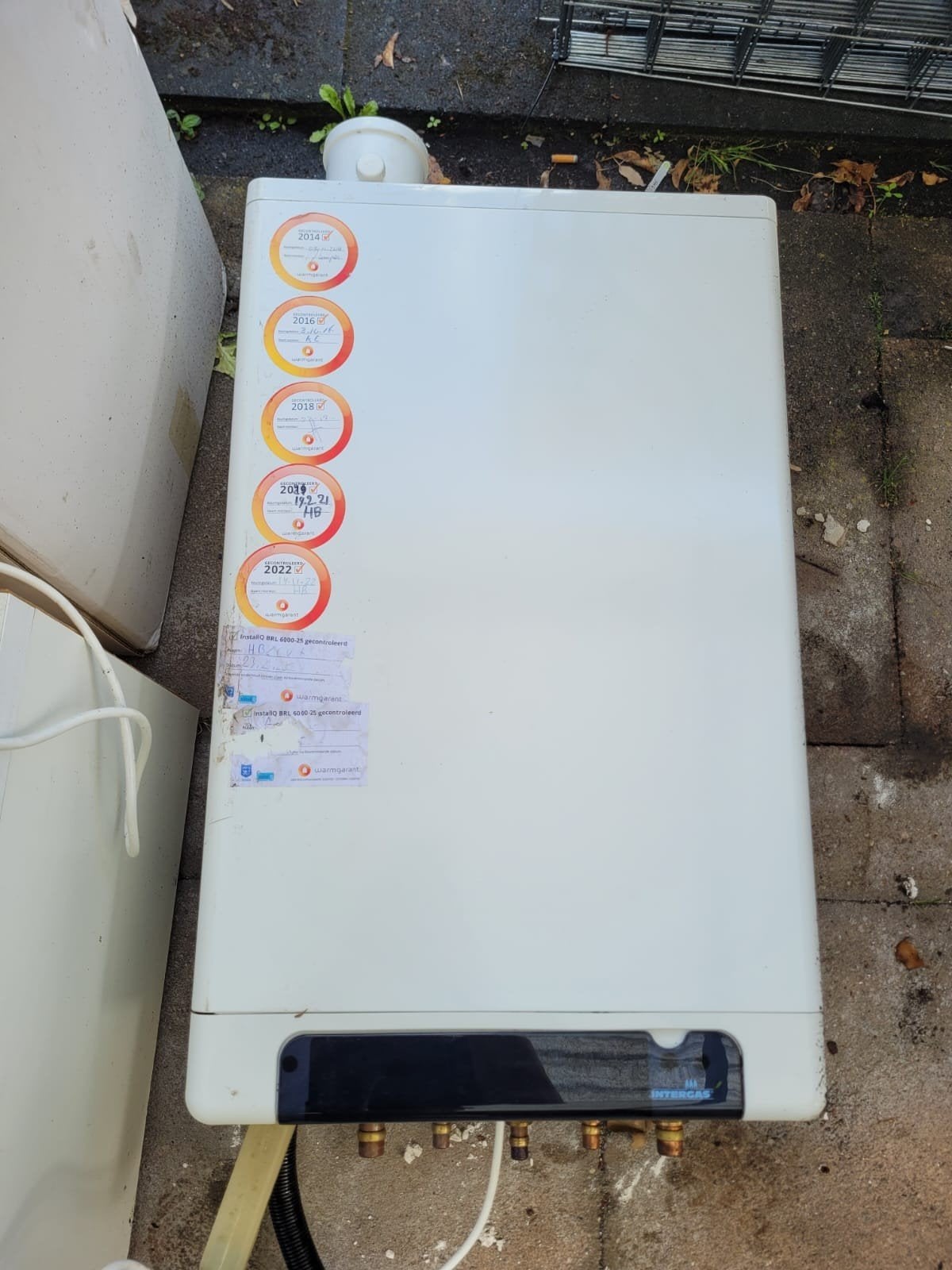 Intergas CV-ketel - Goed onderhouden, Doe-het-zelf en Verbouw, Verwarming en Radiatoren, Ophalen, 30 tot 80 cm, Gebruikt, Cv-ketel of Combi-ketel