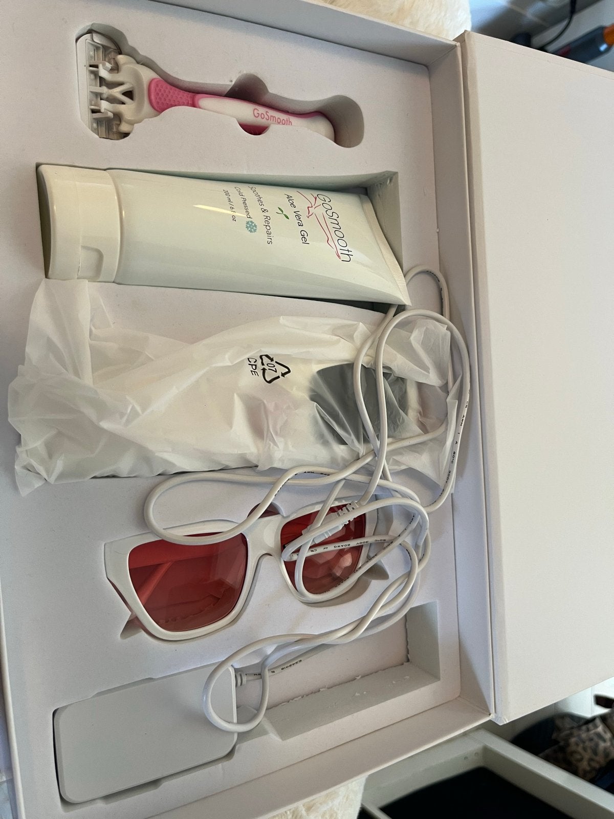 GoSmooth Intense Pulsed Light Kit Pro - IPL ontharing, Ophalen of Verzenden, Zo goed als nieuw, Scheren en Epileren