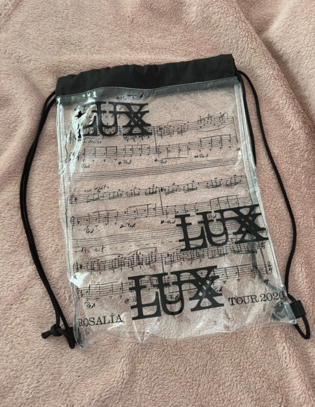 Rosalía LUX Tour Amsterdam VIP Pakket Tas - Collectorsitem, Ophalen of Verzenden, Nieuw, Zwart, Overige typen