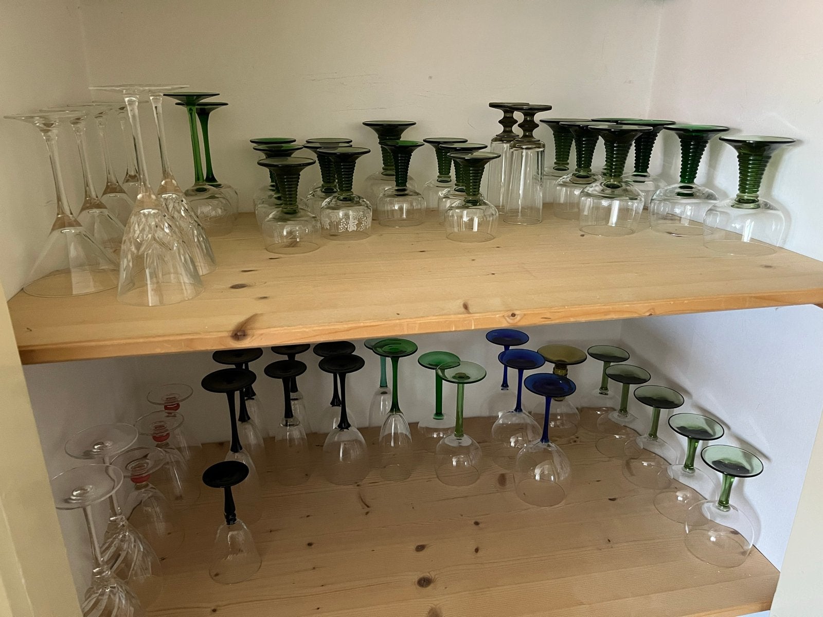 Diverse vintage wijnglazen en waterglazen, Ophalen of Verzenden