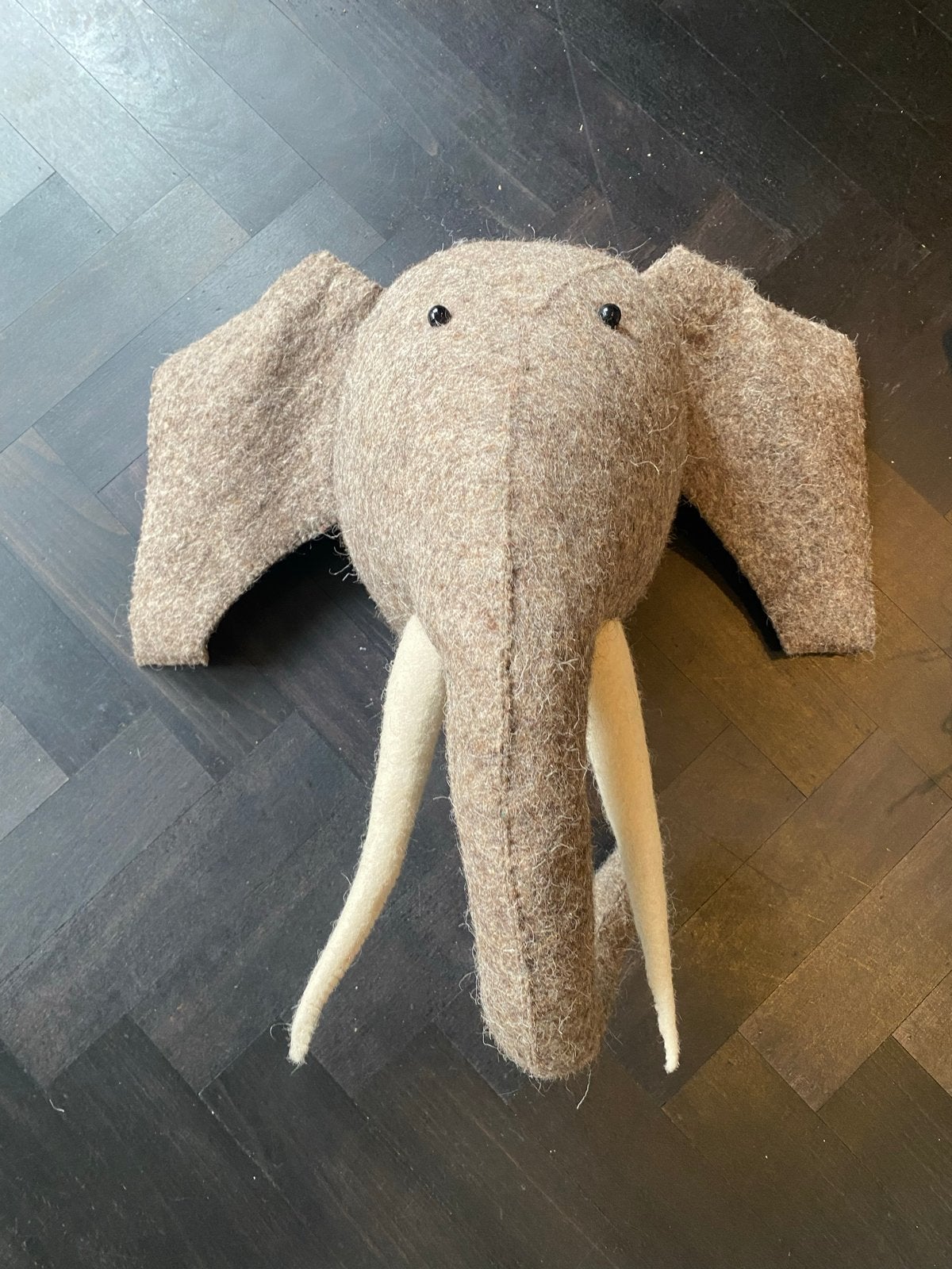 Fiona Walker vilten olifantenkop - Zo goed als nieuw, Ophalen, Zo goed als nieuw, Grijs, Textiel