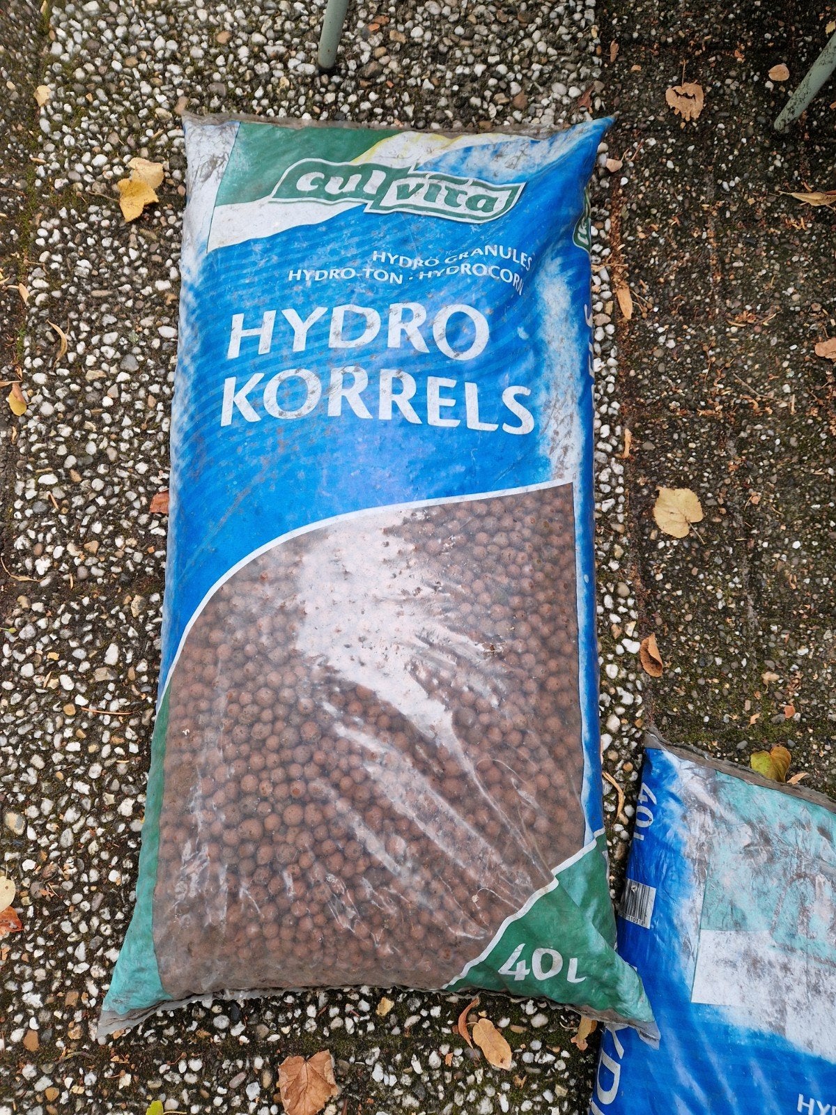 2 zakken Hydro korrels 40L - Culvita, Ophalen, Zo goed als nieuw, Overige typen