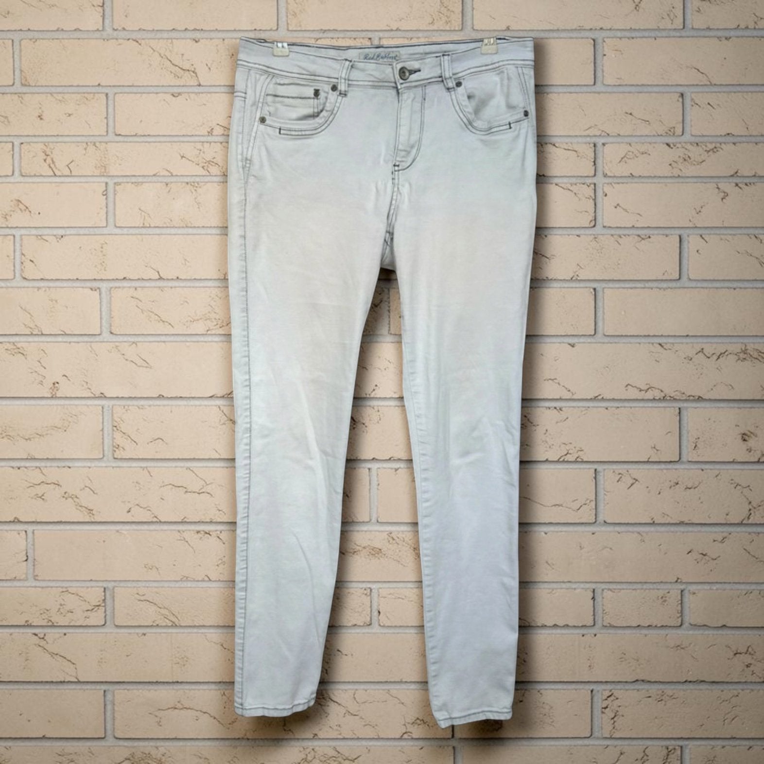 Red Button Jeans Maat 40 Wit Blauw Skinny Jimmy, Kleding | Dames, Spijkerbroeken en Jeans, W30 - W32 (confectie 38/40), Rb, Gedragen