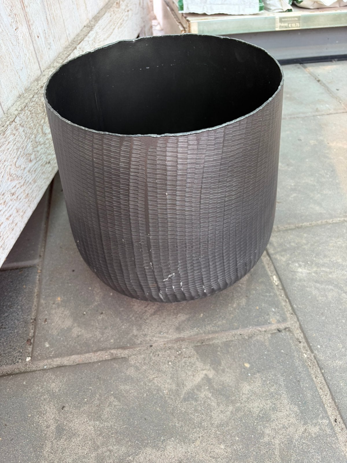 Metalen potten, Tuin en Terras, Bloempotten, Rond, Nieuw, Minder dan 40 cm, Metaal