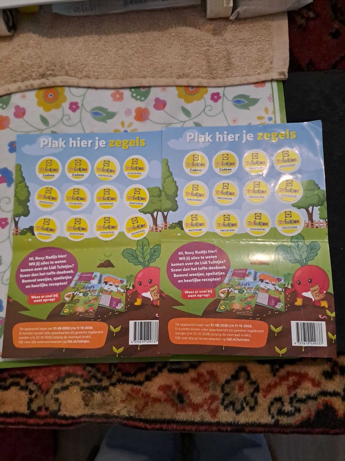 actie zegels, Ophalen of Verzenden