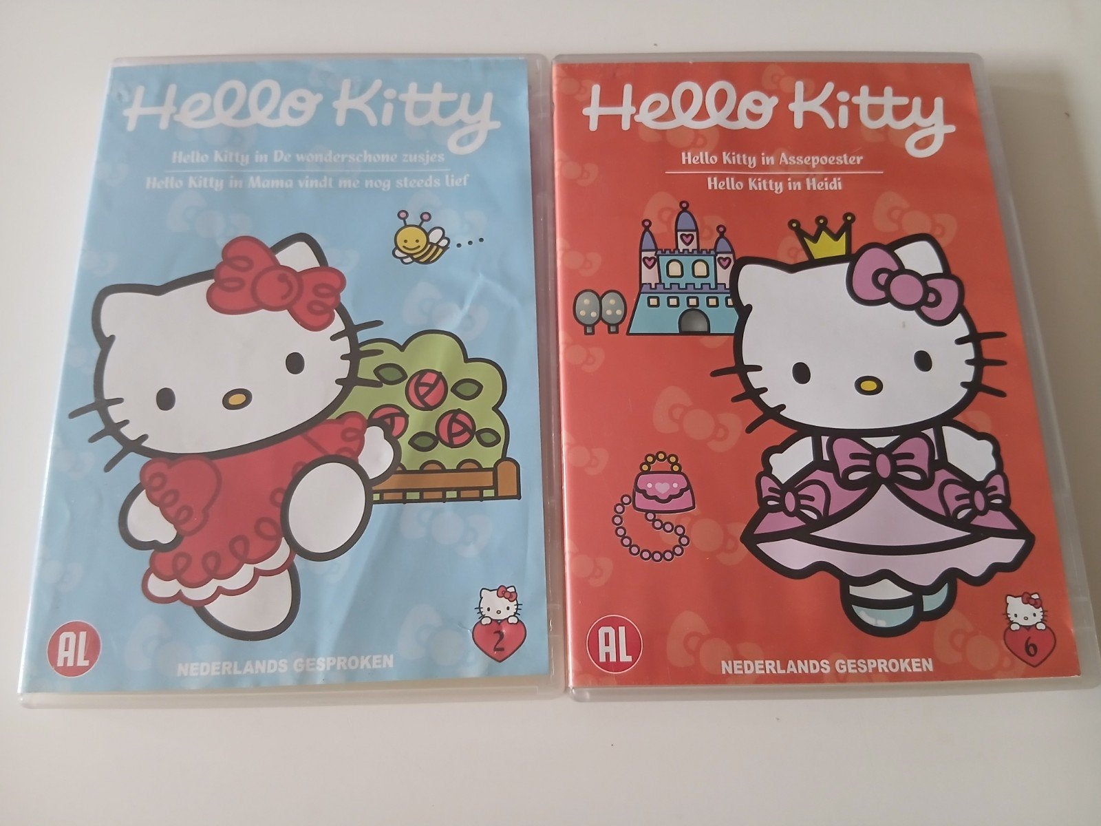 Hello Kitty Deel 2 & 6 - DVDs, Alle leeftijden, Ophalen of Verzenden, Zo goed als nieuw, Amerikaans
