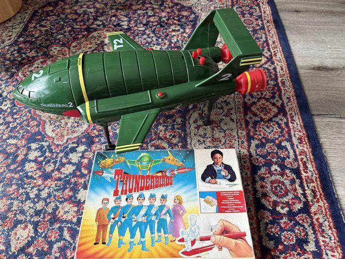 Thunderbird 2 plus Thunderbird Stempeldoos., Verzamelen, Speelgoed, Ophalen of Verzenden, Zo goed als nieuw