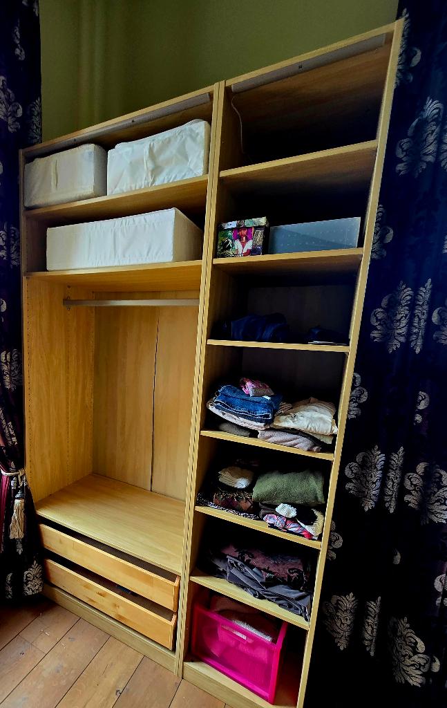Open kast hang en legkast, Huis en Inrichting, Kasten | Kledingkasten, Ophalen, Gebruikt, 100 tot 150 cm, 150 tot 200 cm