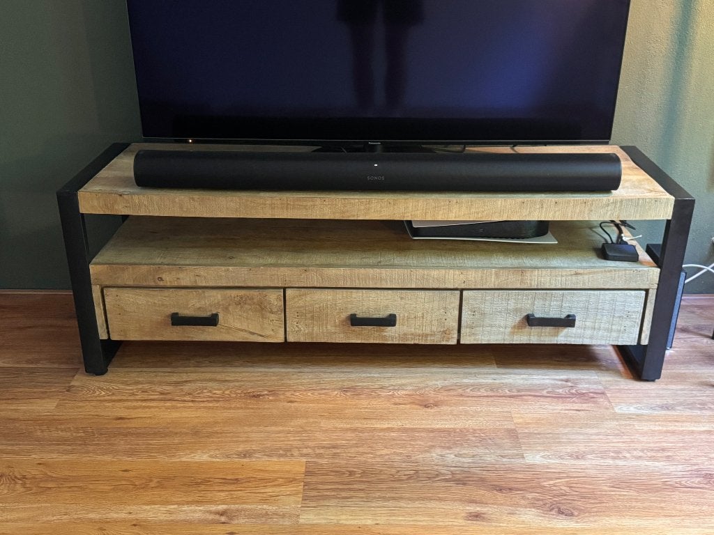 Tv meubel (mango), 100 tot 150 cm, Zo goed als nieuw, Minder dan 100 cm, Industrieel