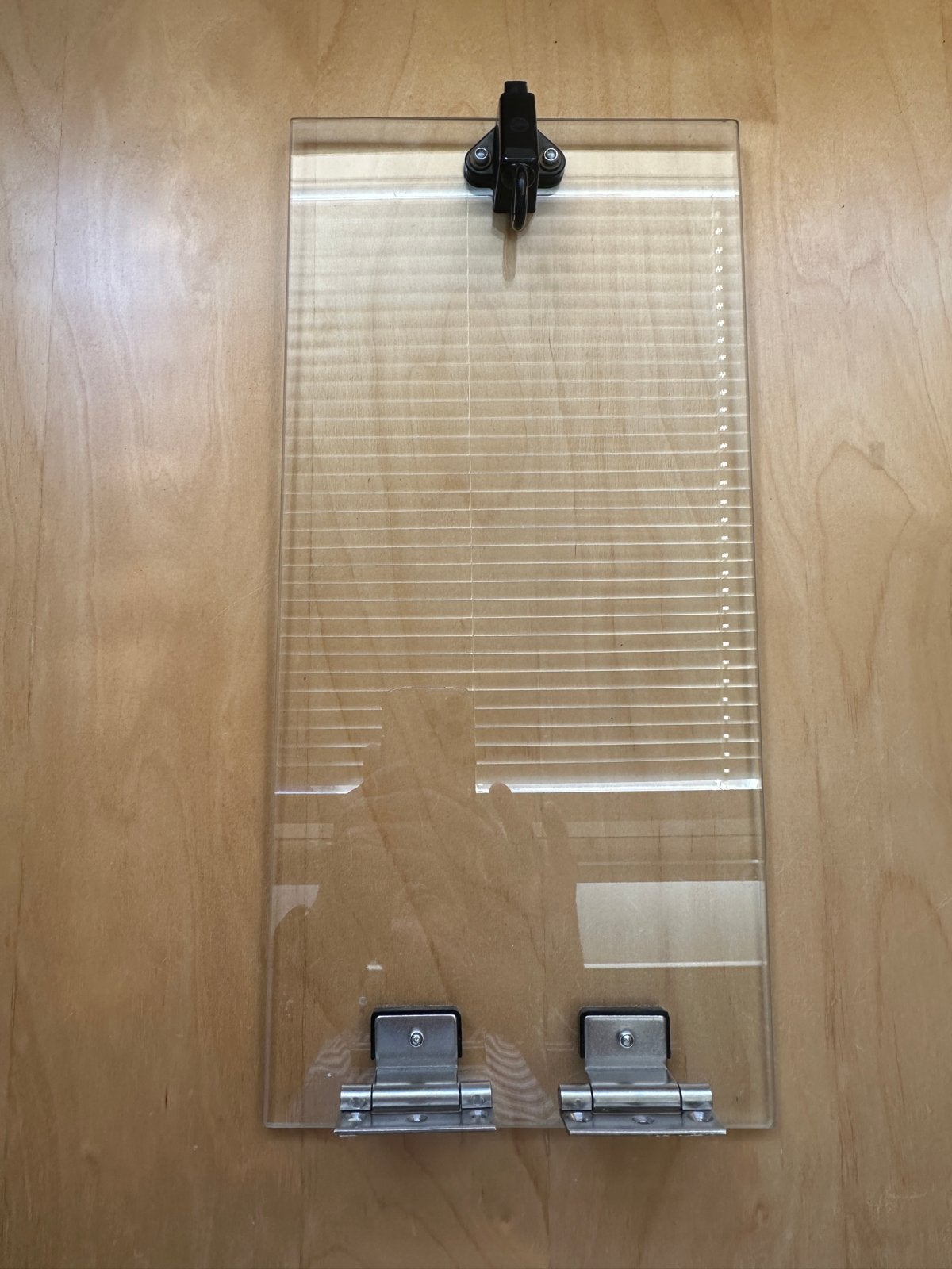 WC raampje glas 200x425 mm, dikte 5 mm, Ophalen, Gevelraam of Ruit, Gebruikt, Minder dan 80 cm