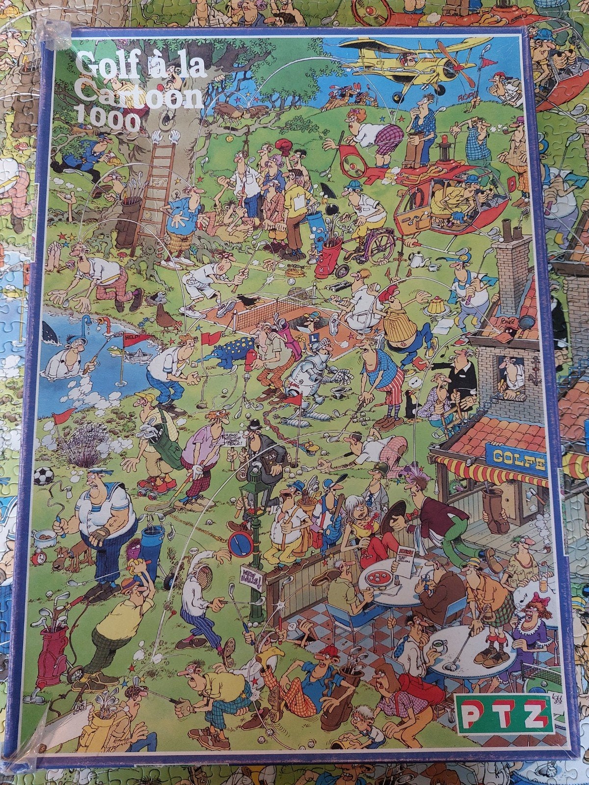 Jan van Haasteren Golf a la Cartoon 1000 stukjes, Ophalen of Verzenden, 500 t/m 1500 stukjes, Gebruikt, Legpuzzel