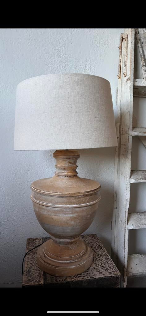 Mooie houten lampenvoet, Ophalen, Zo goed als nieuw, Hout, Minder dan 50 cm