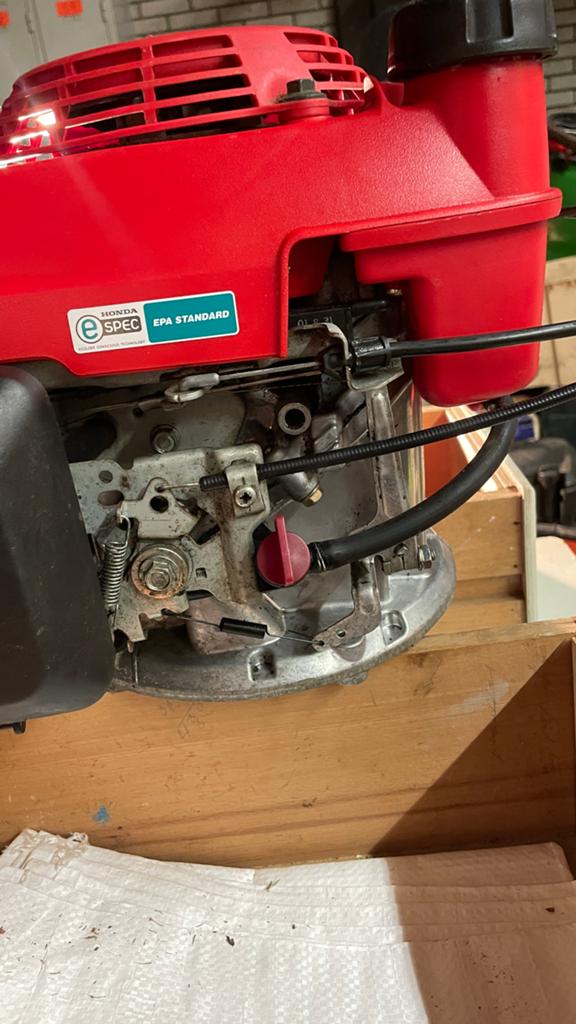 Honda GCV160 5.5 Grasmaaier Motor - Gebruikt, Tuin en Terras, Cirkelmaaier, Gebruikt, Ophalen of Verzenden, Opvangbak