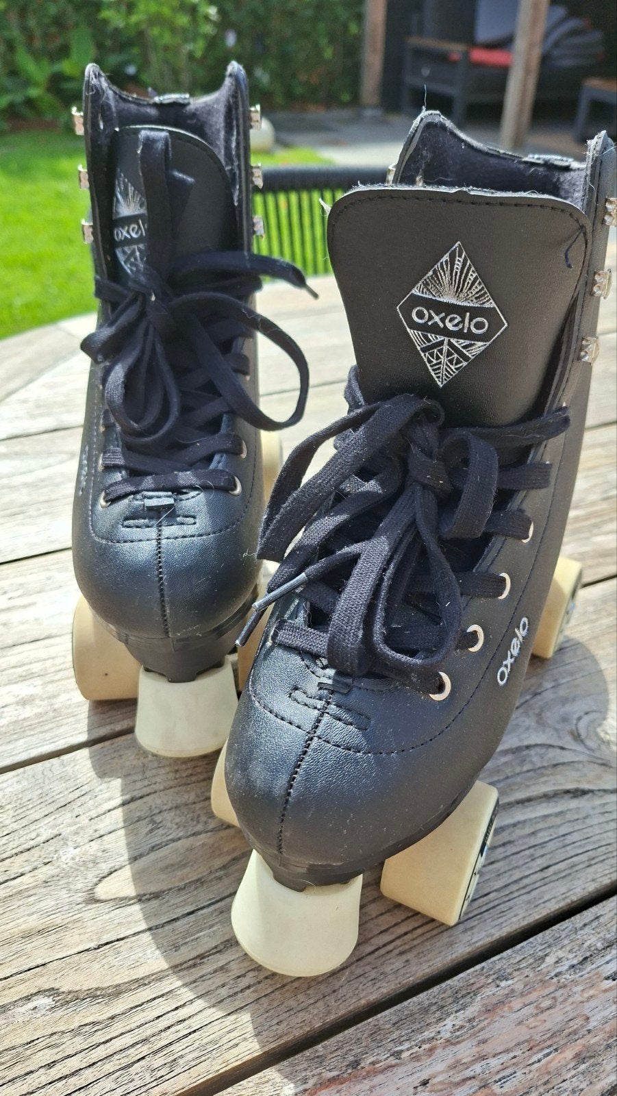 Oxelo RS Quad 100 Black rolschaatsen - Maat 38, Ophalen of Verzenden, Gebruikt, Kinderen