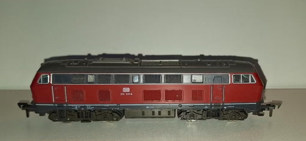 Roco H0 4151A - DC dieselloc BR 215 van de DB, Ophalen of Verzenden, Zo goed als nieuw, Roco, Gelijkstroom