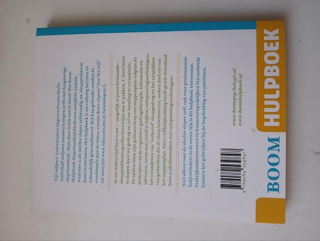 Ingrid Verbeek - Slapeloosheid, Ophalen of Verzenden, Ingrid Verbeek; Ed Klip, Ontwikkelingspsychologie, Zo goed als nieuw