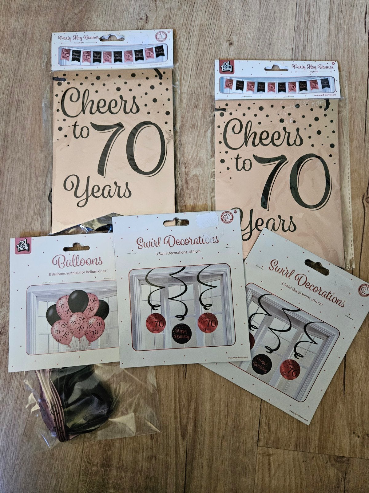 versiering 70jaar rosegoud, Ophalen of Verzenden, Versiering of Embellishment