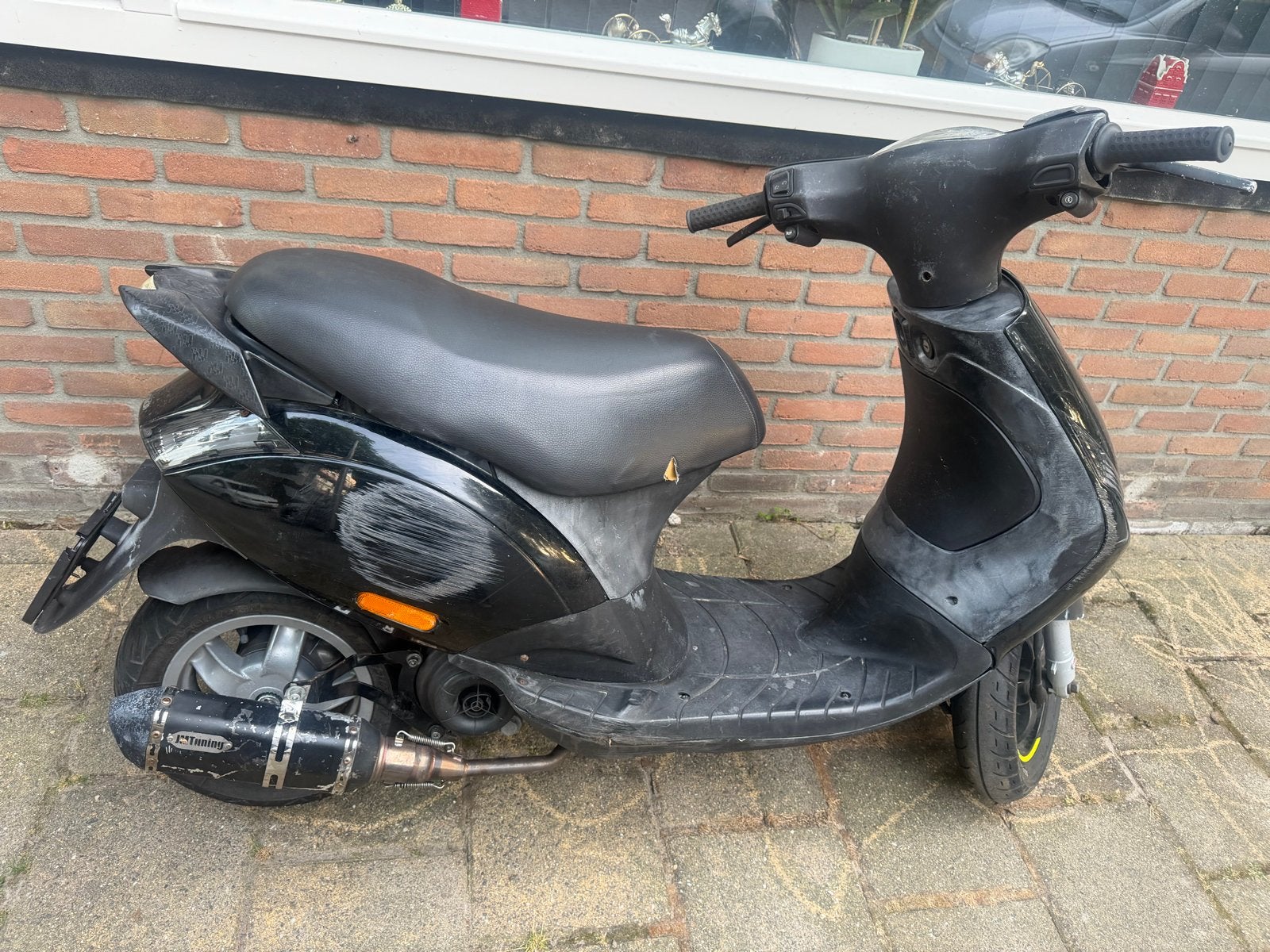 Piaggio Zip Scooter - Zwart, Gebruikt, Fietsen en Brommers, Scooters | Piaggio, Gebruikt, Maximaal 45 km/u, Zip, Ophalen of Verzenden