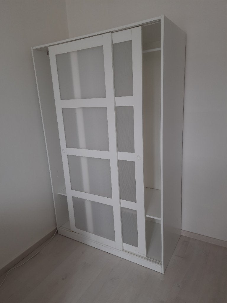 Ikea kledingkast 121x57x190 compleet, Ophalen, Met deur(en), Gebruikt, 100 tot 150 cm
