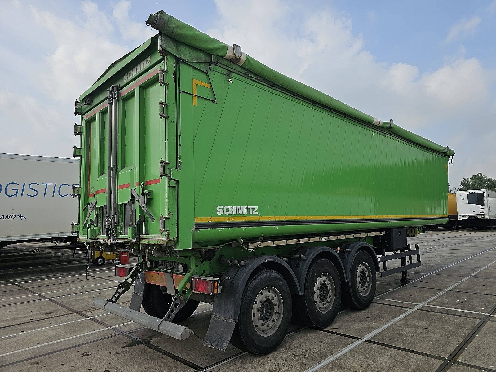 SCHMITZ SKI 9,6 52m3, Auto's, Vrachtwagens, Overige kleuren, Bedrijf, ABS, Aanhangers en Opleggers