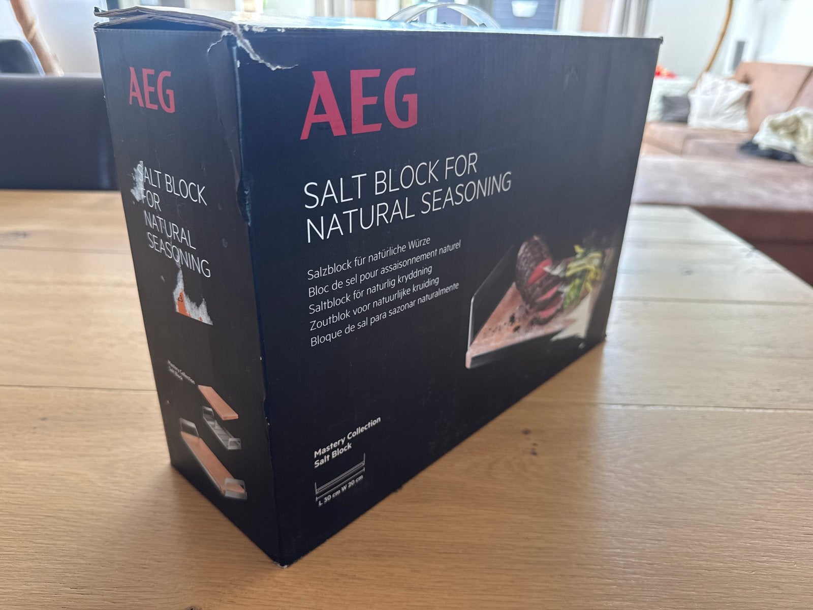 Nieuw AEG Zoutblok voor Natuurlijke Kruiding (30x20cm), Overige typen, Nieuw, Ophalen of Verzenden, Natuurlijk materiaal