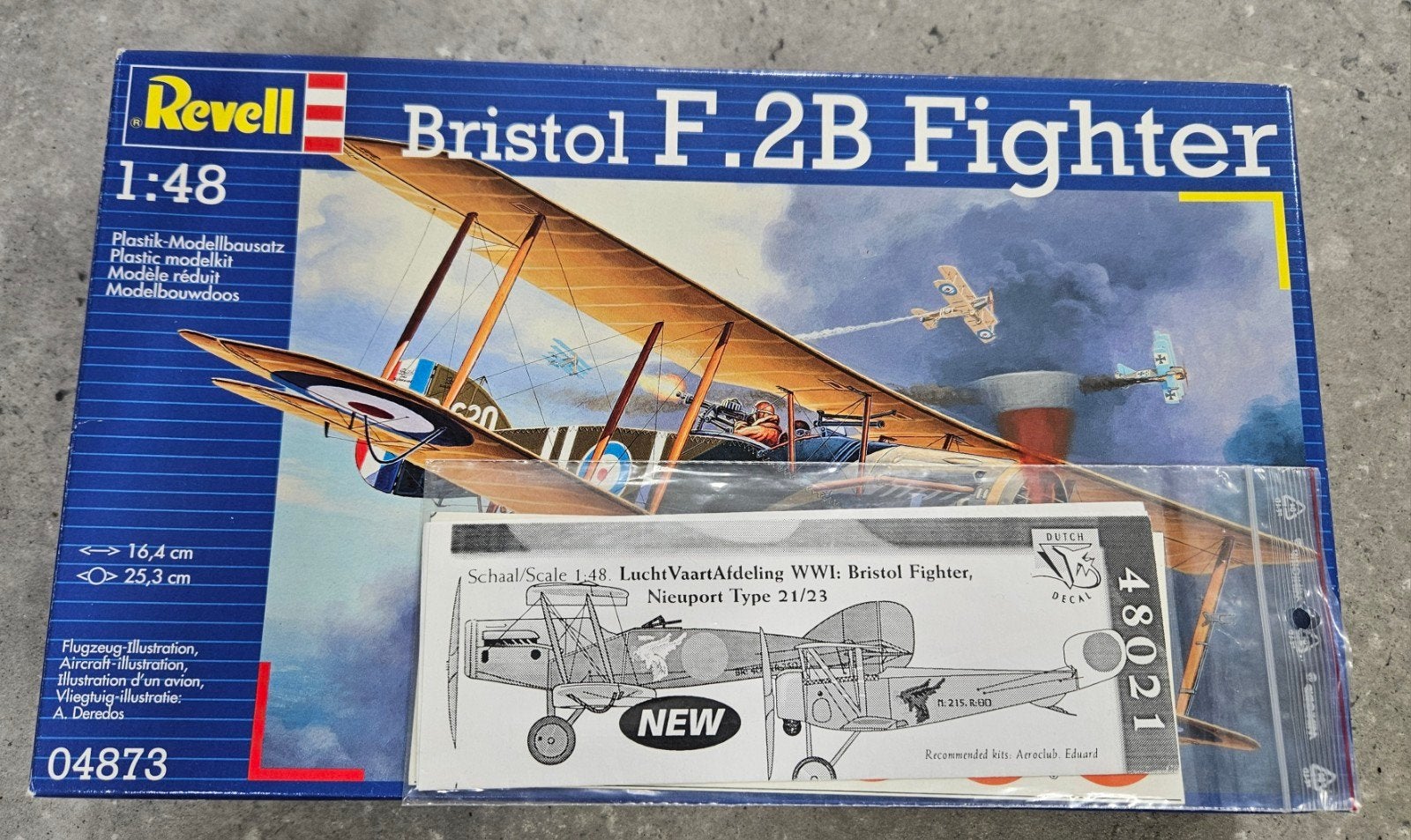 Revell Bristol F.2b Fighter 1:48 met Nederlandse decals, Hobby en Vrije tijd, Modelbouw | Vliegtuigen en Helikopters, Nieuw, Vliegtuig