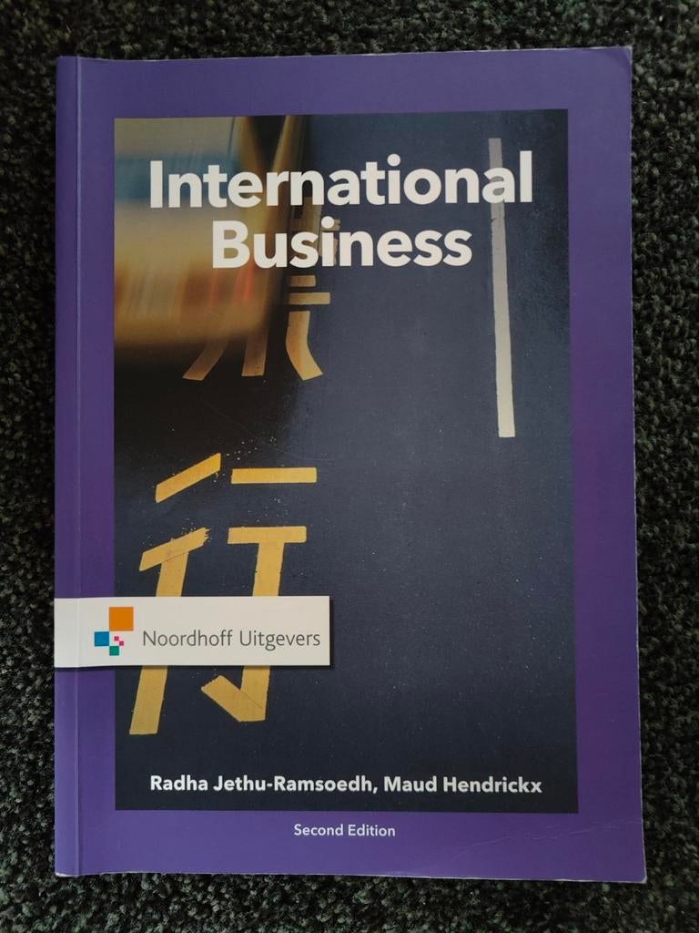 International Business - 2th edition - Noordhoff, Zo goed als nieuw, Gamma, Radha Jethu-Ramsoedh, Maud Hendrickx, HBO
