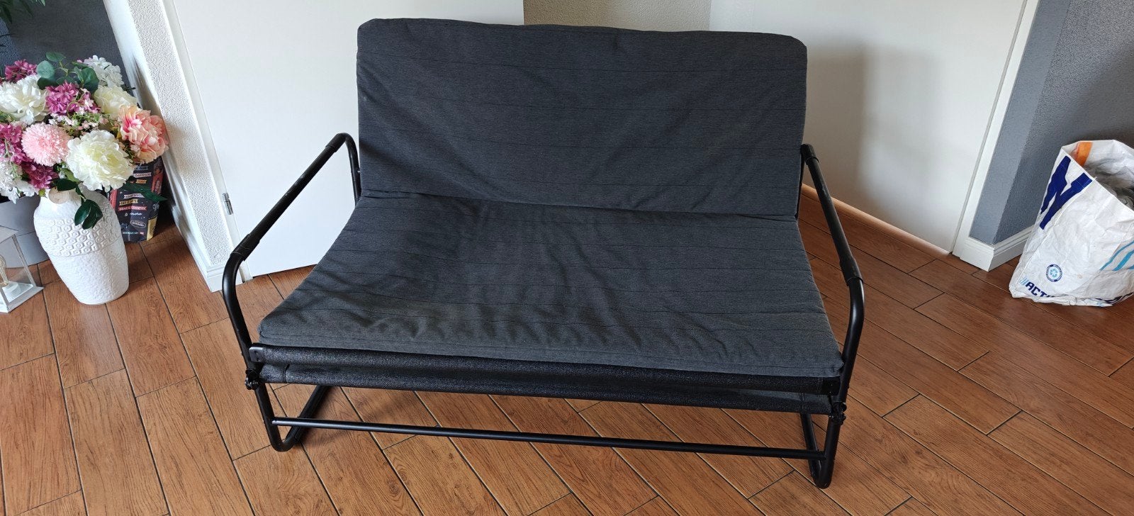 IKEA HAMMARN slaapbank, Ophalen, Zo goed als nieuw, Tweepersoons, 140 cm