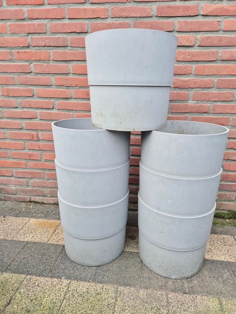 7 x Grijze sierpot | Ikea NYPON | 32 cm hoog, Ophalen