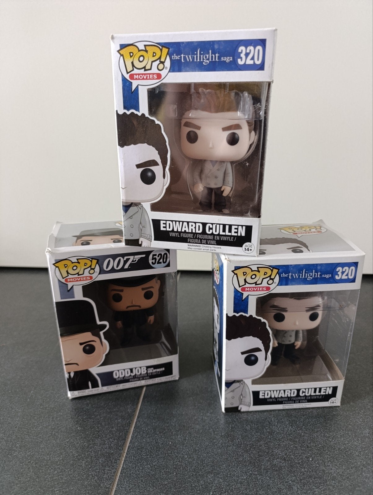 3 Funko Pop! Figuren: 2x Edward Cullen & Odd Job, Ophalen of Verzenden