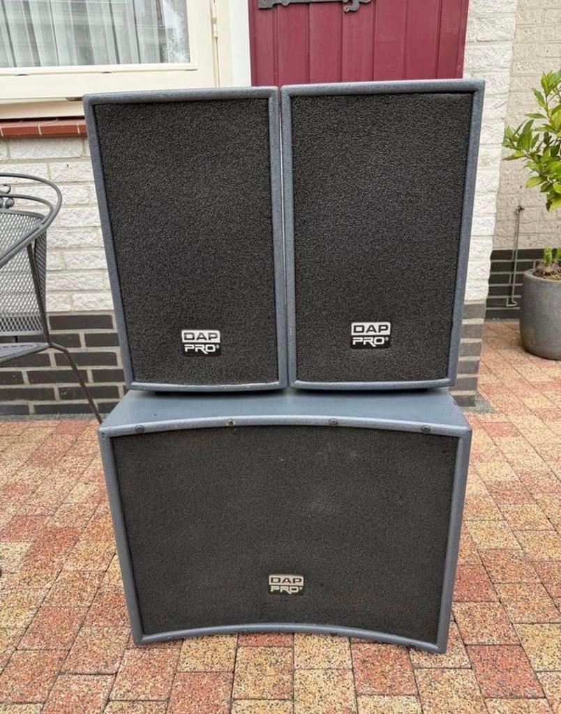 Dap pro Soundmate 1 complete geluidsset incl. Beschermhoes, Gebruikt, Complete surroundset, 120 watt of meer, Ophalen
