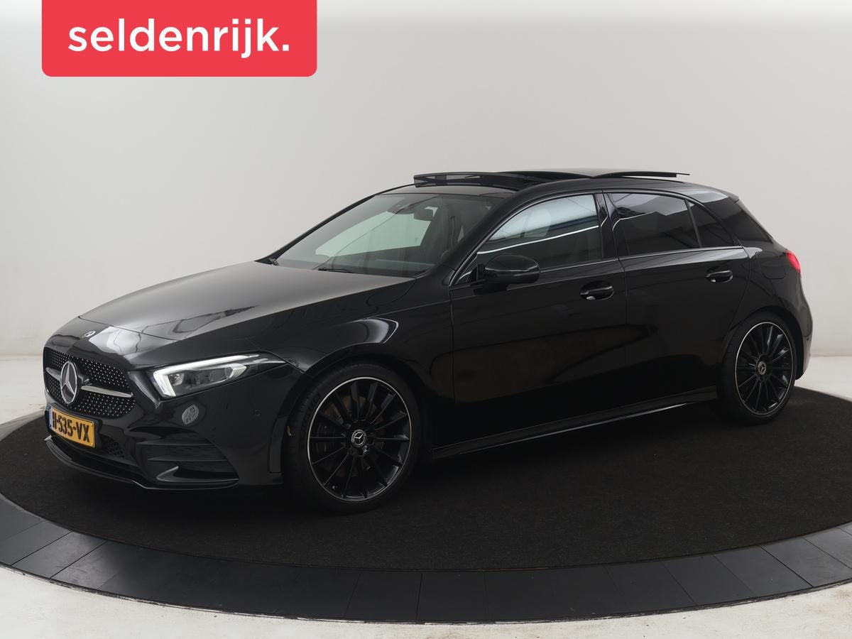 Mercedes-Benz A-klasse 250 Premium Plus | Panoramadak | Lede, Auto's, Gebruikt, 4 cilinders, Zwart, 1600 kg