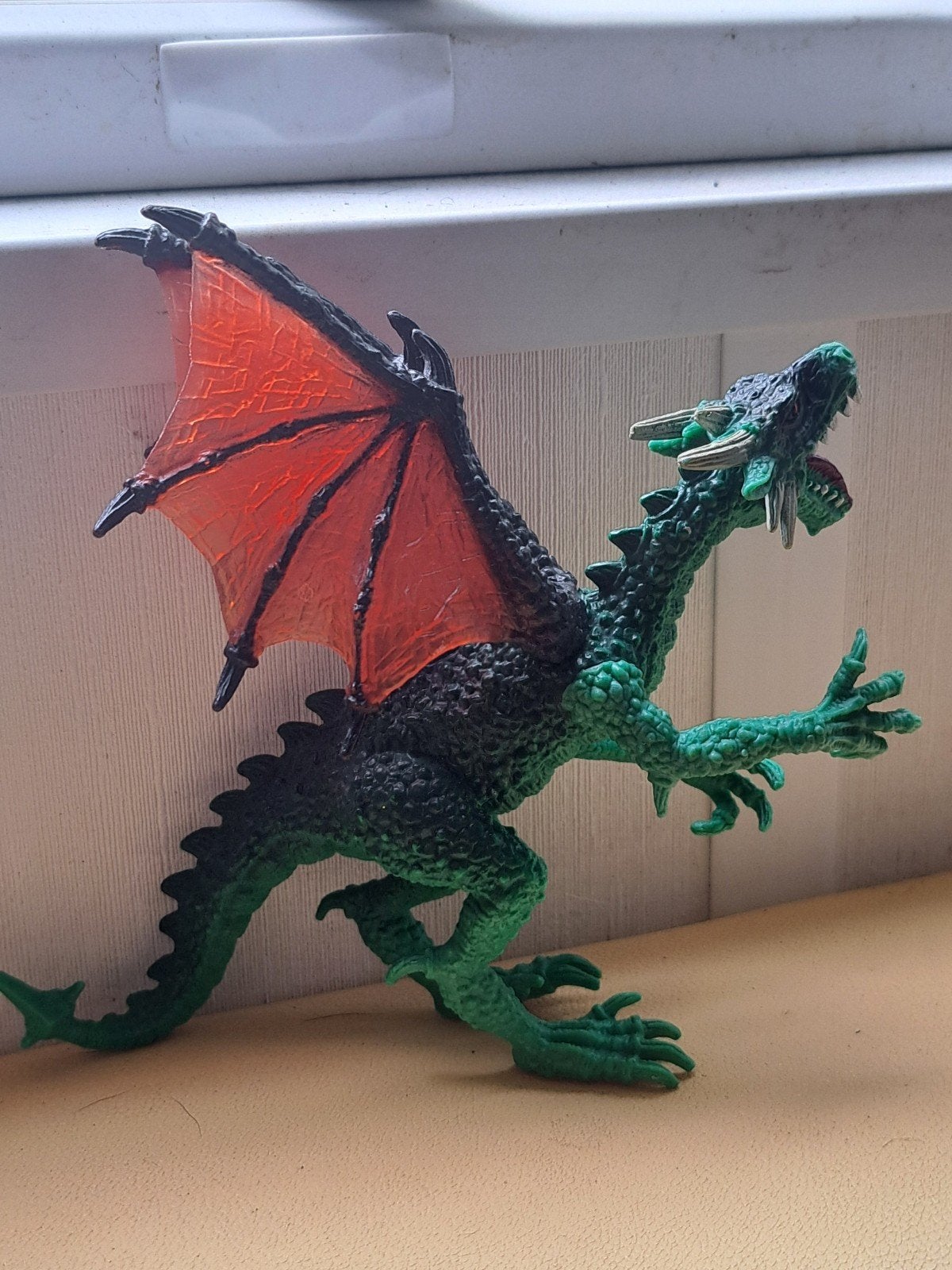 2x draak aktiefiguur, Verzenden, Zo goed als nieuw, Aktiefiguur, Draak