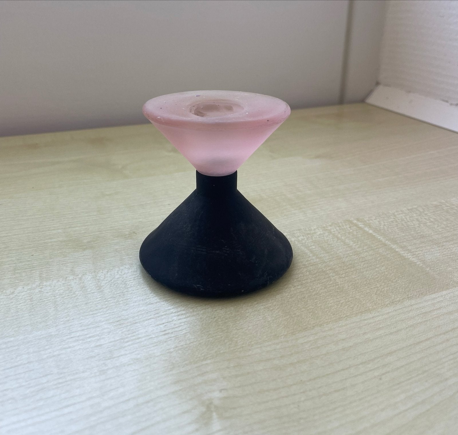 Roze en zwart kandelaar, Ophalen, Gebruikt, Meerkleurig, Overige merken