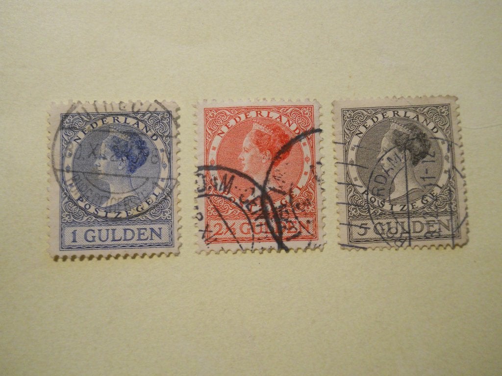 Nederland 1926 Koningin Wilhelmina serie Nvph.163-165 gest., Ophalen of Verzenden, Gestempeld