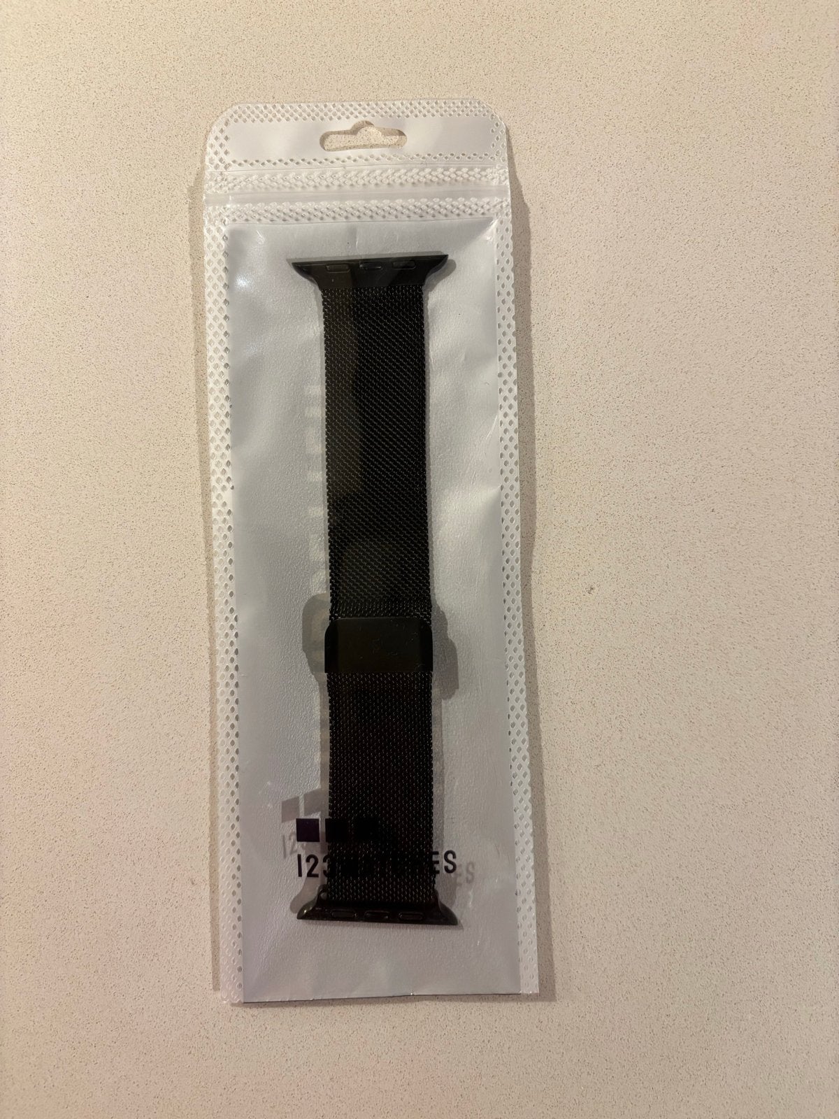 Apple Watch bandje Fiore - milanese - zwart (nieuw), Ophalen of Verzenden, Nieuw, Zwart, IOS