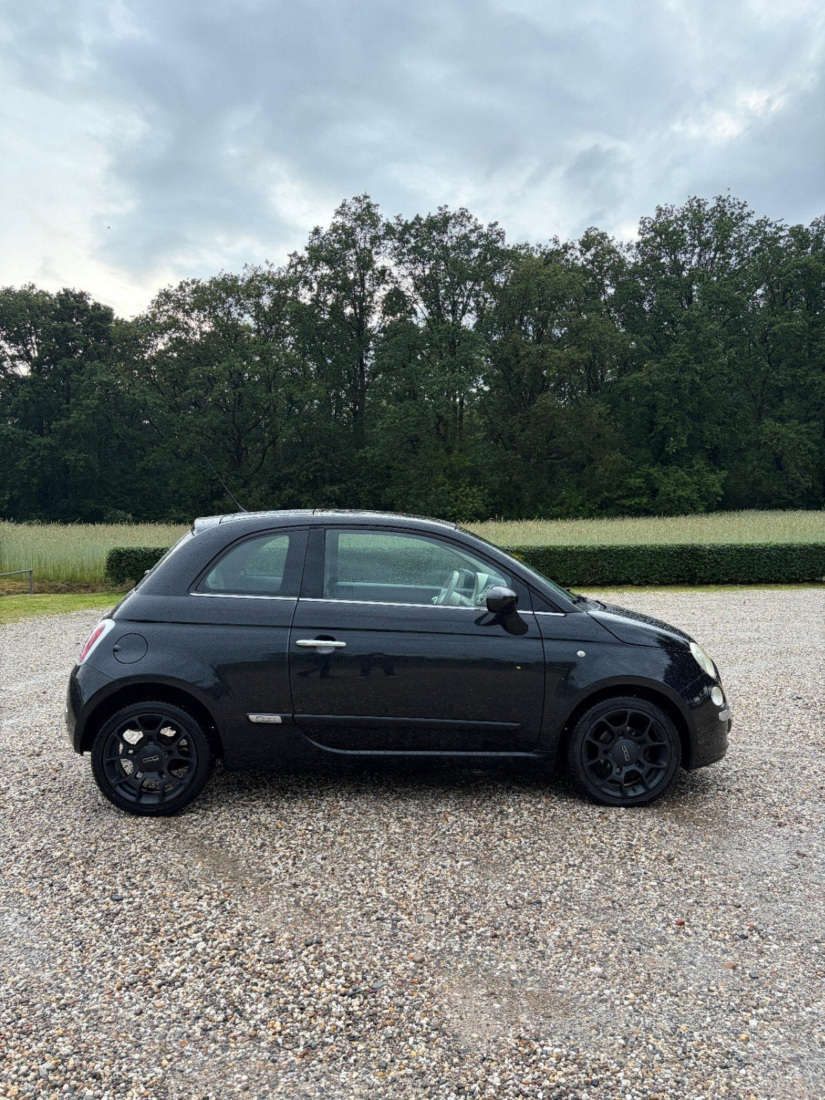 Fiat 500 1.2 AUT 2010 Zwart, 1242 cc, 4 cilinders, Zwart, Origineel Nederlands