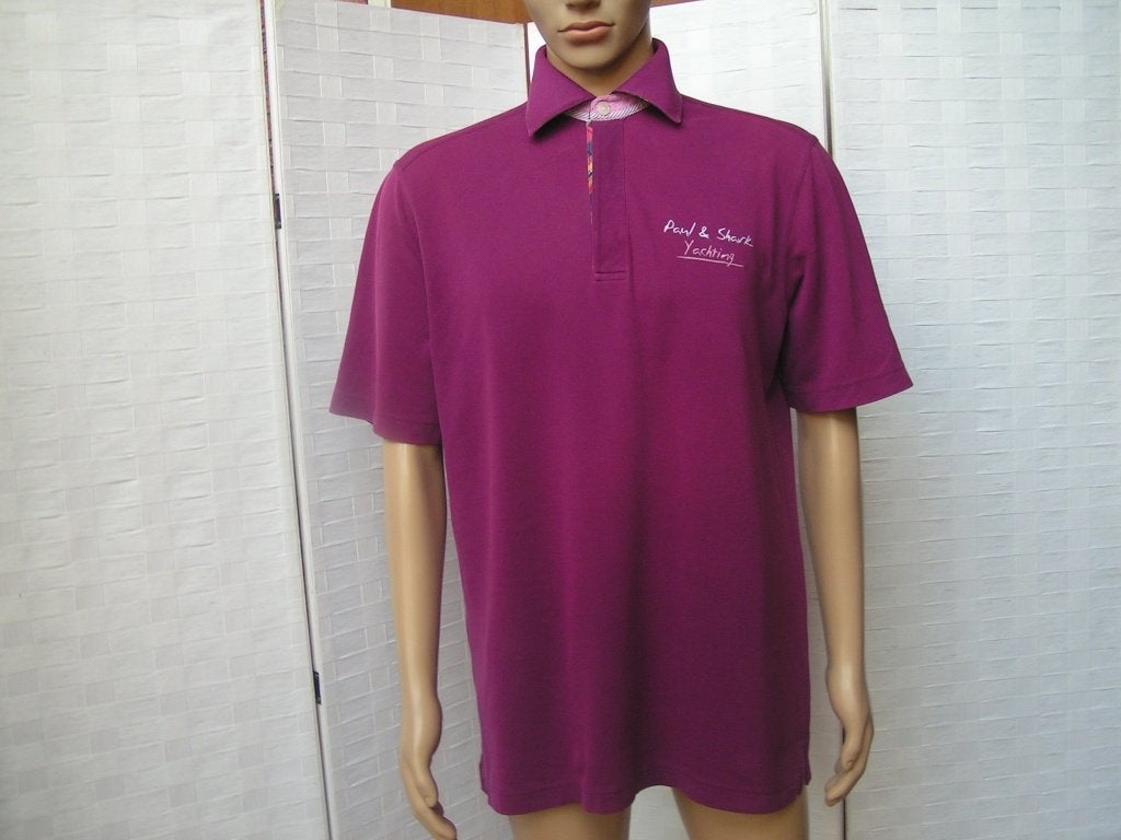 PAUL&SHARK polo,Mt L,als nieuw, Maat 52/54 (L), Tweedehands, Paars, Paul&shark