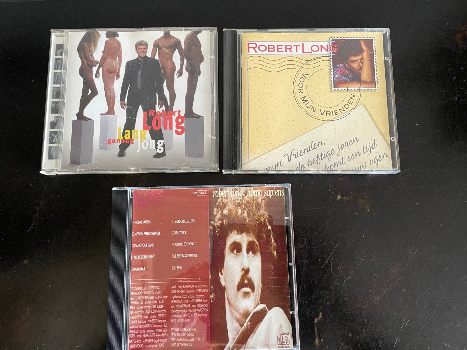 Robert Long CD's: Lang Genoeg Jong, Voor Mijn Vrienden, Homo, Ophalen of Verzenden, Gebruikt, Cabaret of Kleinkunst, Album
