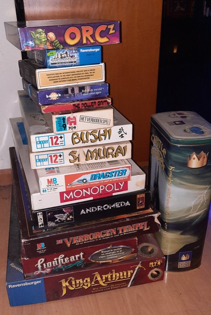 14 Bordspellen, oa, King Arthur, lionheart, momnopoly en en, Hobby en Vrije tijd, Gezelschapsspellen | Bordspellen, Ophalen of Verzenden