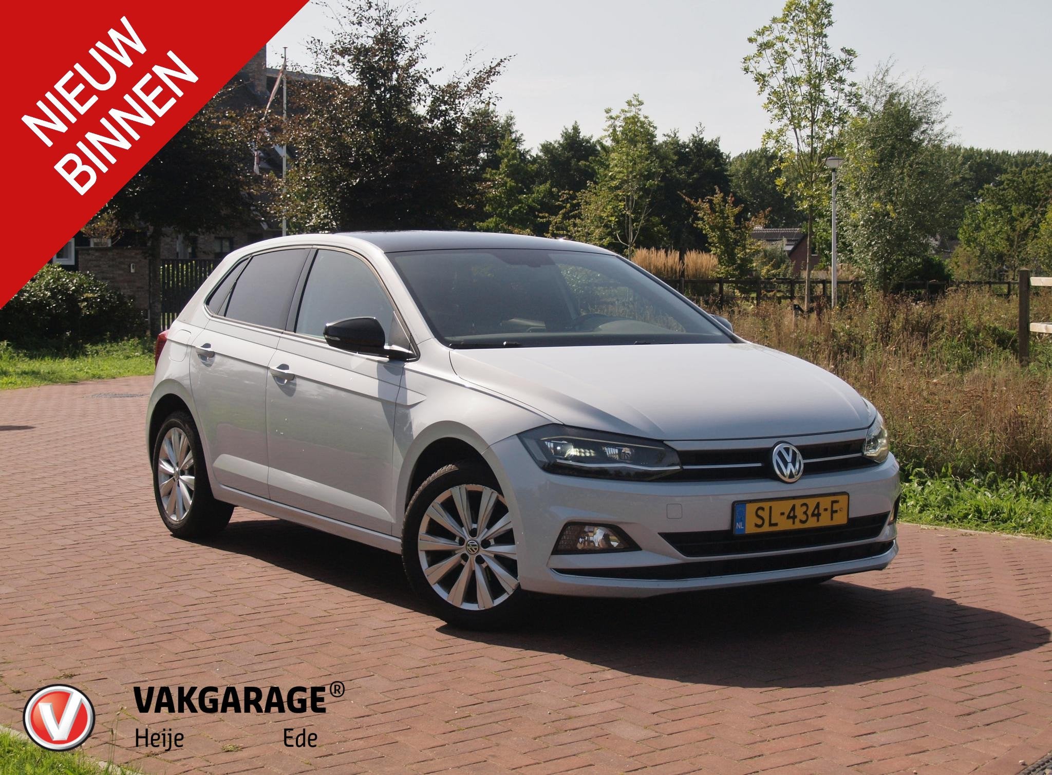 Volkswagen Polo 1.0 TSI Highline | Apple Carplay | Sportstoe, Voorwielaandrijving, Stof, Wit, Bedrijf