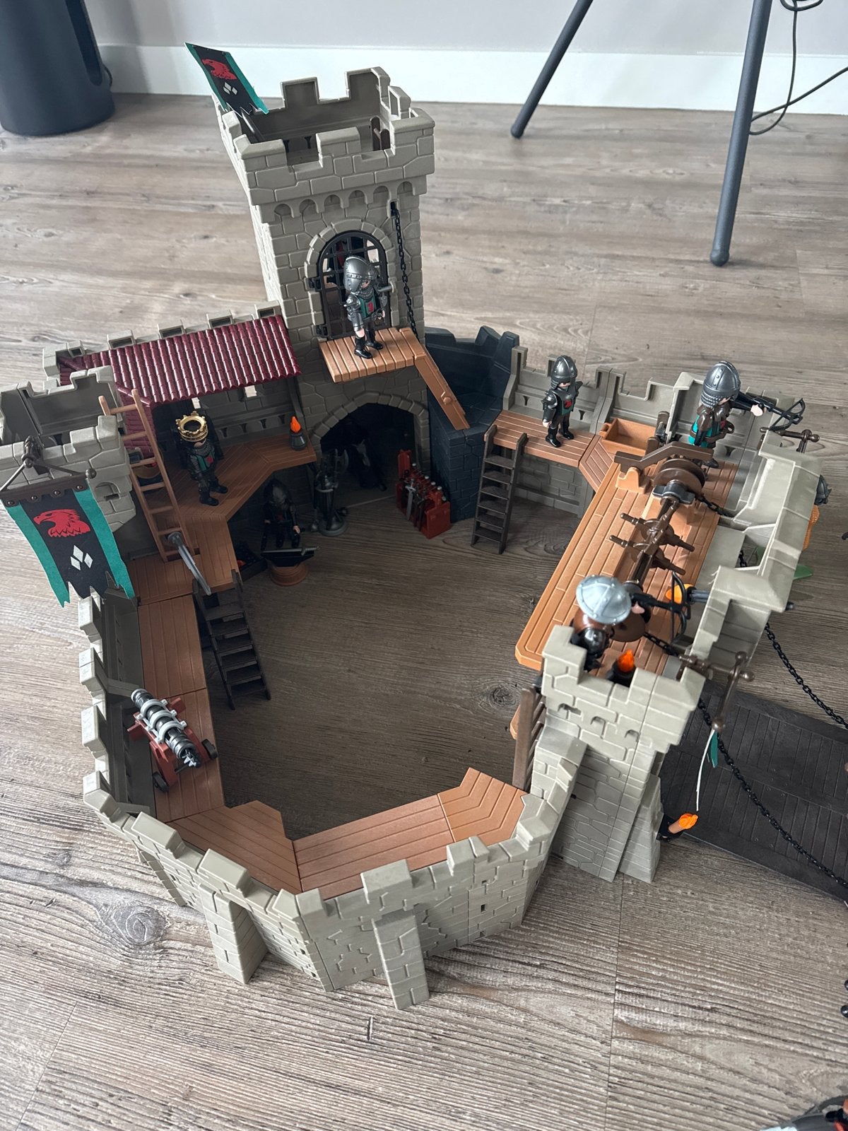 Playmobil Kasteel met Ridders en Accessoires, Ophalen of Verzenden, Zo goed als nieuw