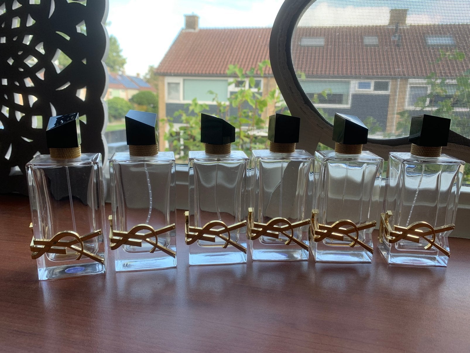 10 LEGE Libre YSL parfumflessen, Ophalen of Verzenden, Gebruikt, Parfumfles